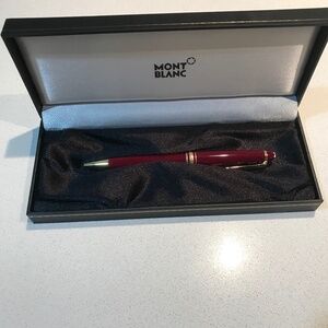 Mont Blanc Red and Gold Pen